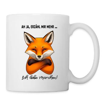 Sarkastischer Fuchs – Humorvolles Design - Tasse - Weiß - Rechts