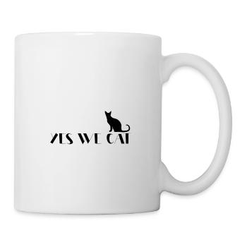 Yes We Cat lustiger Katzenspruch - Tasse - Weiß - Rechts