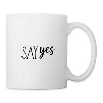 Say Yes - Tasse - Weiß - Rechts