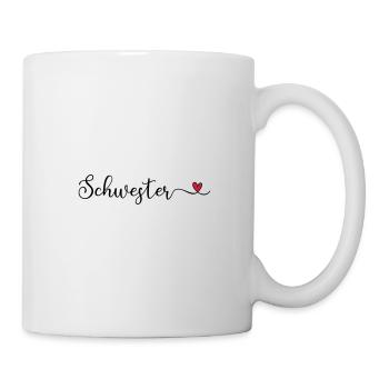 Schwesterherz - Tasse - Weiß - Rechts