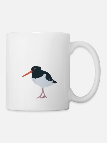 Oystercatcher illustrated - Mug - white