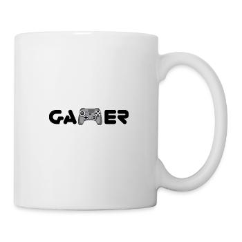 Gamer Shirt Gaming Controller Zocker - Tasse - Weiß - Rechts