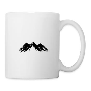 Berge - Tasse - Weiß - Rechts