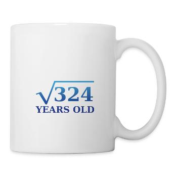 Wurzel 324 18. Geburtstag - Tasse - Weiß - Rechts