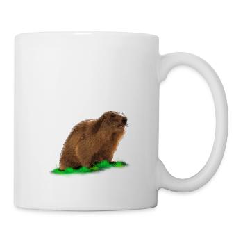 Marmotte - Mug blanc - blanc - Droite