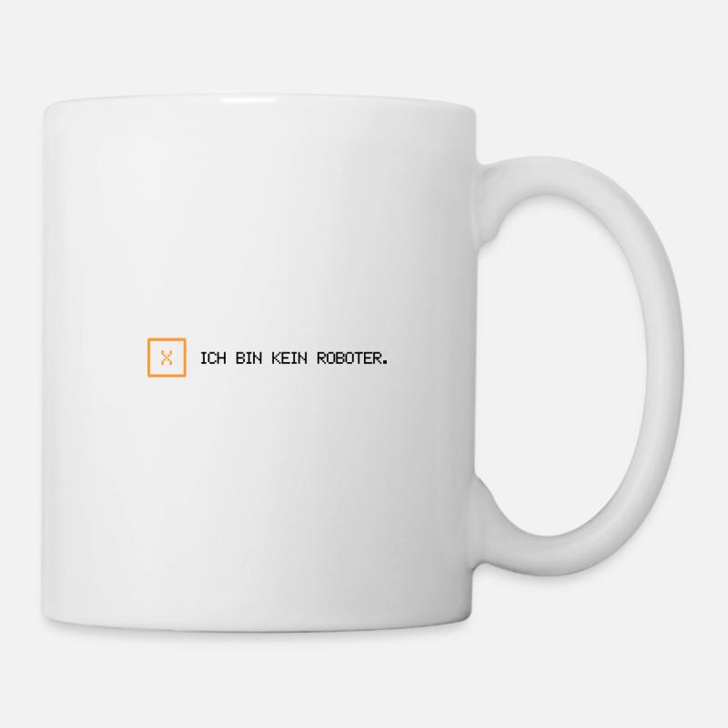 Ich bin kein Roboter. - Tasse - Weiß