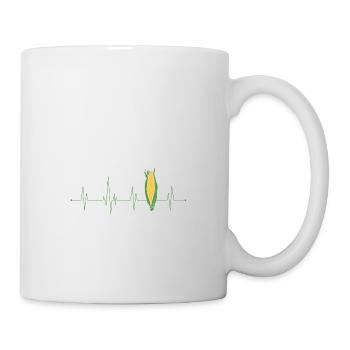 Mais Heartbeat - Tasse - Weiß - Rechts