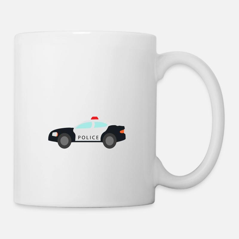 Police Car - Mug - white