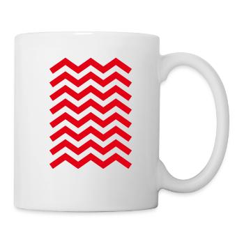 zick zack muster - Mug - white - Right