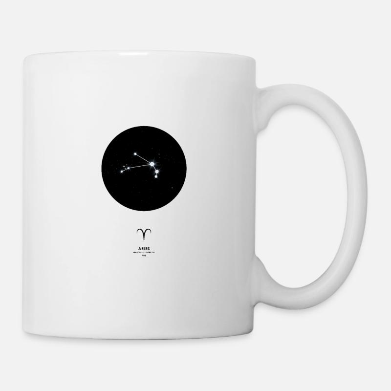 Widder Sternzeichen Poster Geschenk Wanddekoration - Tasse - Weiß