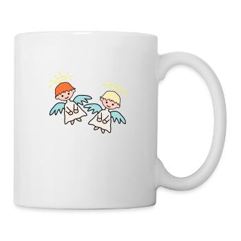 Deux anges - Mug blanc - blanc - Droite