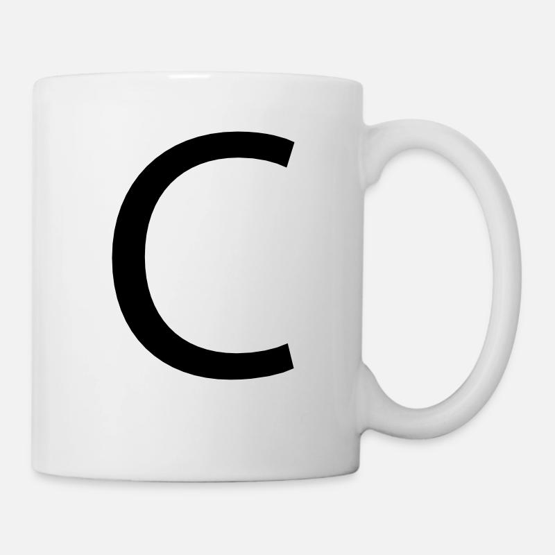 Buchstabe C - Tasse - Weiß
