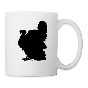 Truthahn - Tasse - Weiß - Rechts
