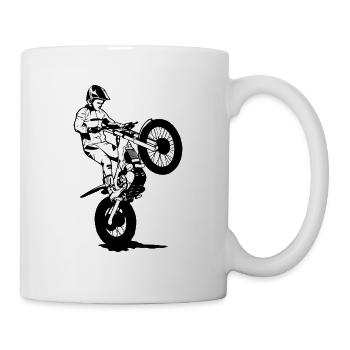 Essai moto - Motocycle Trial - Mug blanc - blanc - Droite