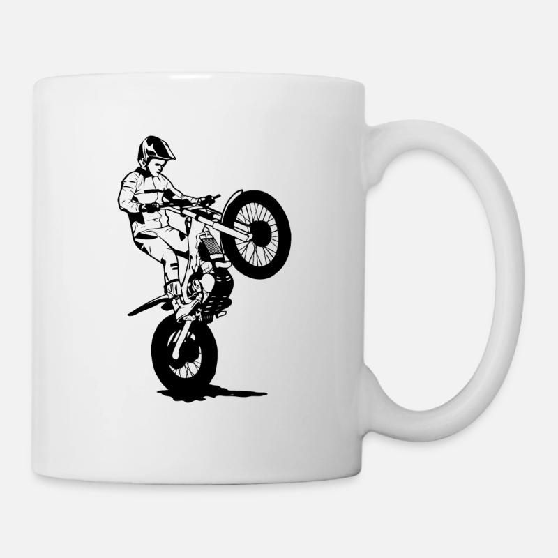 Essai moto - Motocycle Trial - Mug blanc - blanc