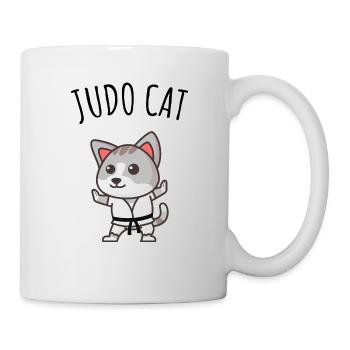 Judo cat, humour judo et chat - Mug blanc - blanc - Droite