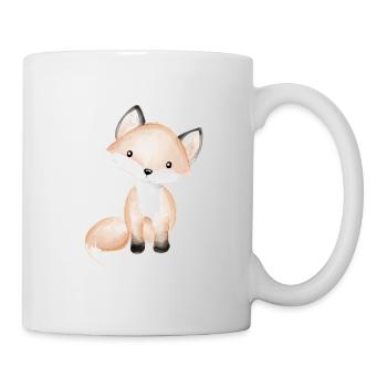 Doux bébé renard - Mug blanc - blanc - Droite