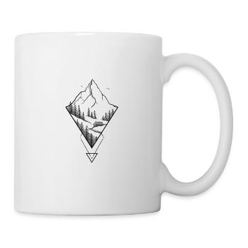 Triangle Mountain - Tasse - Weiß - Rechts