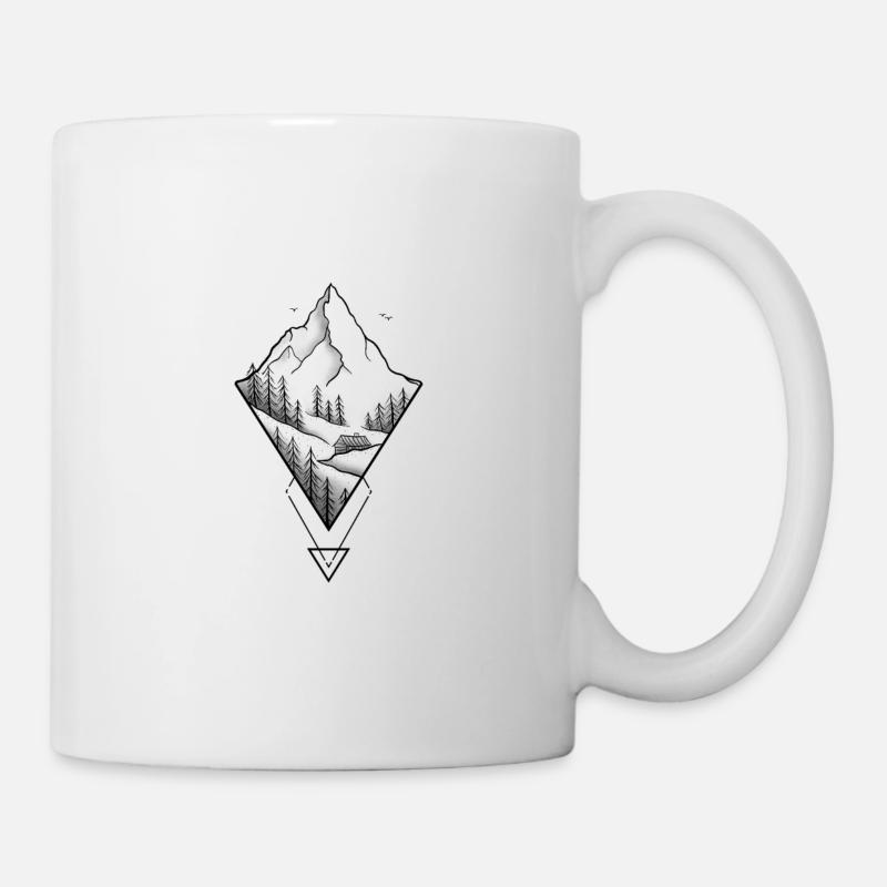 Triangle Mountain - Tasse - Weiß