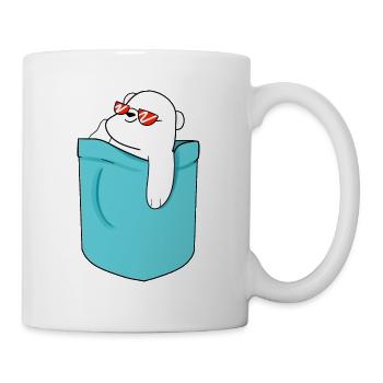 Pocket Polar Bear Bear Sun Cool Bag - Mug - white - Right