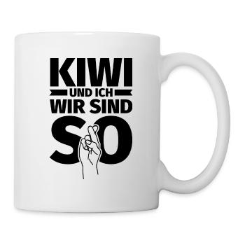 Kiwi und ich wir sind so - Tasse - Weiß - Rechts
