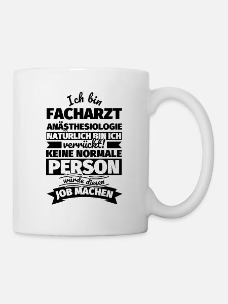 Facharzt Anästhesiologie Geschenke - Tasse - Weiß