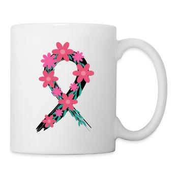Cancer Graphic Cancer Defeated Cancer Survivor Leu - Tasse - Weiß - Rechts