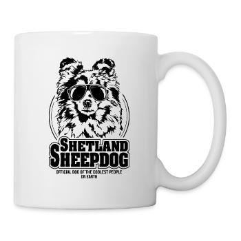 SHETLAND SHEEPDOG les gens les plus cool les chiens disent - Mug blanc - blanc - Droite