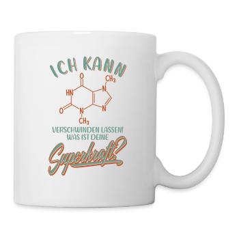 Schokolade Spruch Formel - Naschkatze Chemie Kakao - Tasse - Weiß - Rechts