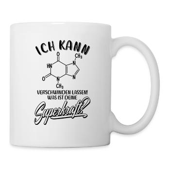 Schokolade Spruch Formel - Naschkatze Chemie Kakao - Tasse - Weiß - Rechts