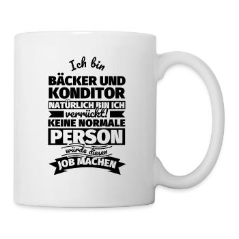 Bäcker und Konditor Geschenke - Tasse - Weiß - Rechts