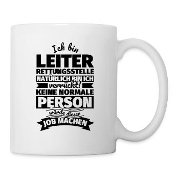 Leiter Rettungsstelle Geschenke - Tasse - Weiß - Rechts