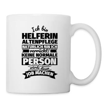 Helferin Altenpflege Geschenke - Tasse - Weiß - Rechts