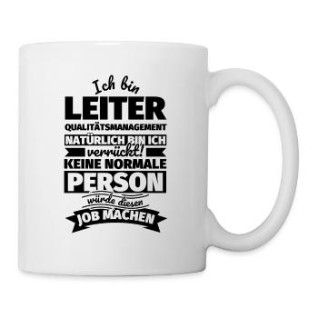 Leiter Qualitätsmanagement Geschenke - Tasse - Weiß - Rechts