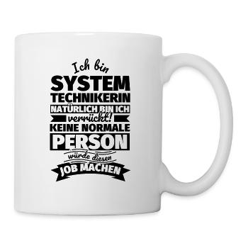 Systemtechnikerin Geschenke - Tasse - Weiß - Rechts