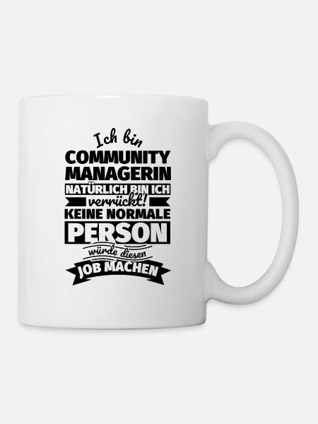Community Managerin Geschenke - Tasse - Weiß