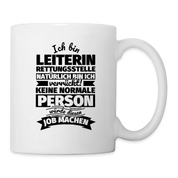 Leiterin Rettungsstelle Geschenke - Tasse - Weiß - Rechts