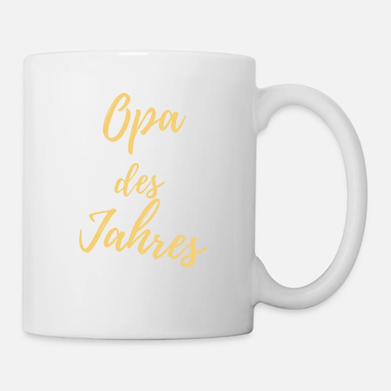 oma opa - Tasse - Weiß