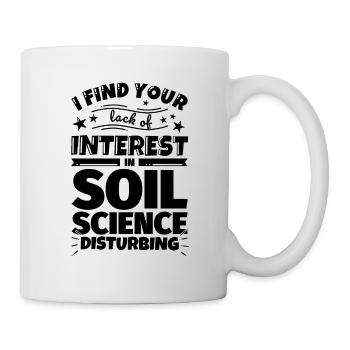 Bodenkunde lustiges Geschenk - Tasse - Weiß - Rechts