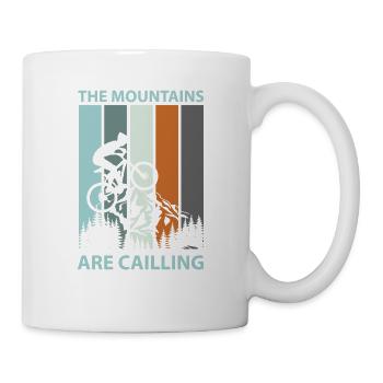 Mountainbiker Fahrrad Radsport - Tasse - Weiß - Rechts