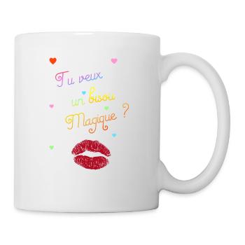 bisou magique - Mug blanc - blanc - Droite
