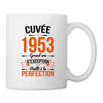 Anniversaire 70 ans - Cuvée 1953 - Cadeau Humour - Mug blanc - blanc - Droite