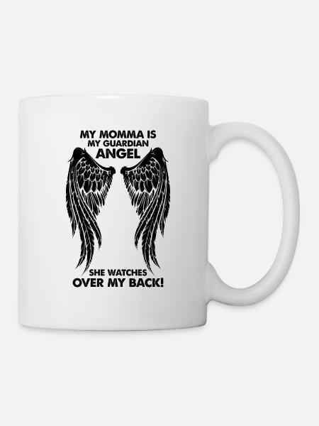 Ma maman est mon ange gardien - Mug blanc - blanc