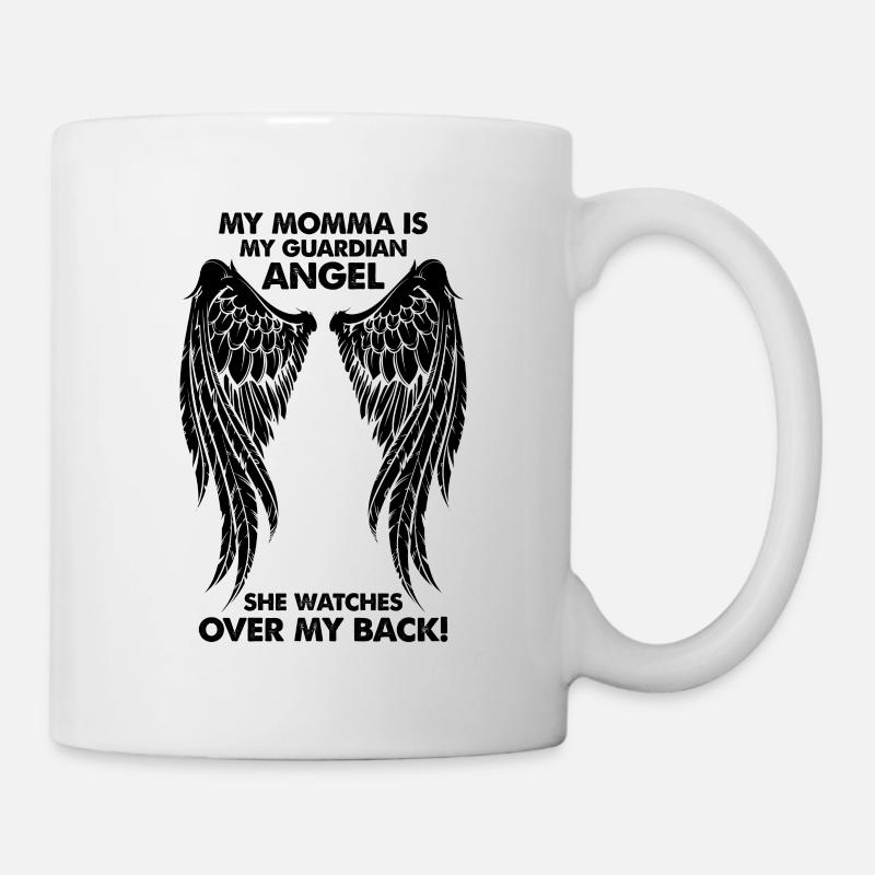 Ma maman est mon ange gardien - Mug blanc - blanc