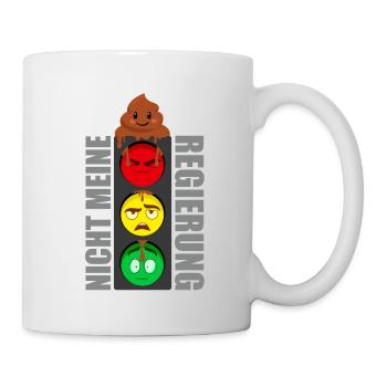 Nicht meine Ampel Regierung - Tasse - Weiß - Rechts