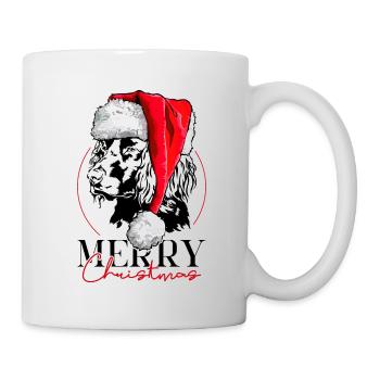 Santa German Quail Dog Merry Christmas Dogs - Mug - white - Right
