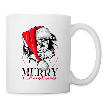 Père Noël Japon menton joyeux Noël chiens Wilsigns - Mug blanc - blanc - Droite
