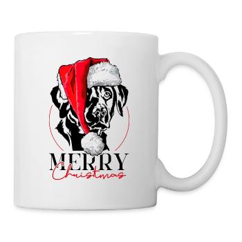 Père Noël Labrador Retriever joyeux Noël Wilsigns - Mug blanc - blanc - Droite