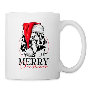 Santa Tibetan Terrier Merry Christmas Dogs Wilsigns - Mug - white - Right