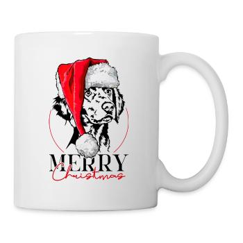 Père Noël Braque de Weimar Joyeux Noël Wilsigns - Mug blanc - blanc - Droite